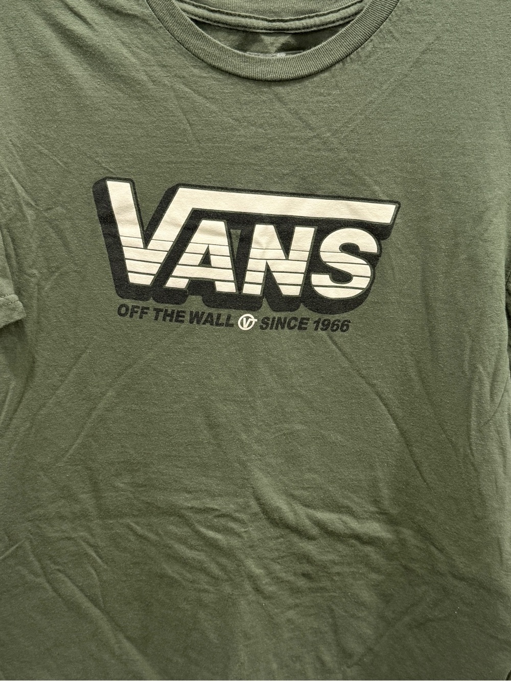🎁Vans Olive Green Short Sleeve Logo Tee